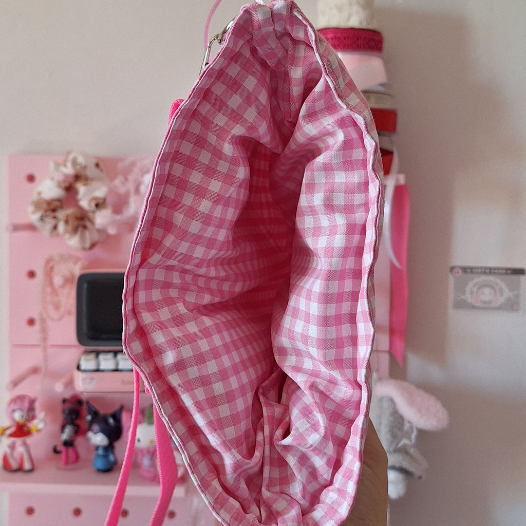Pink Garden - bolso en forma de pez