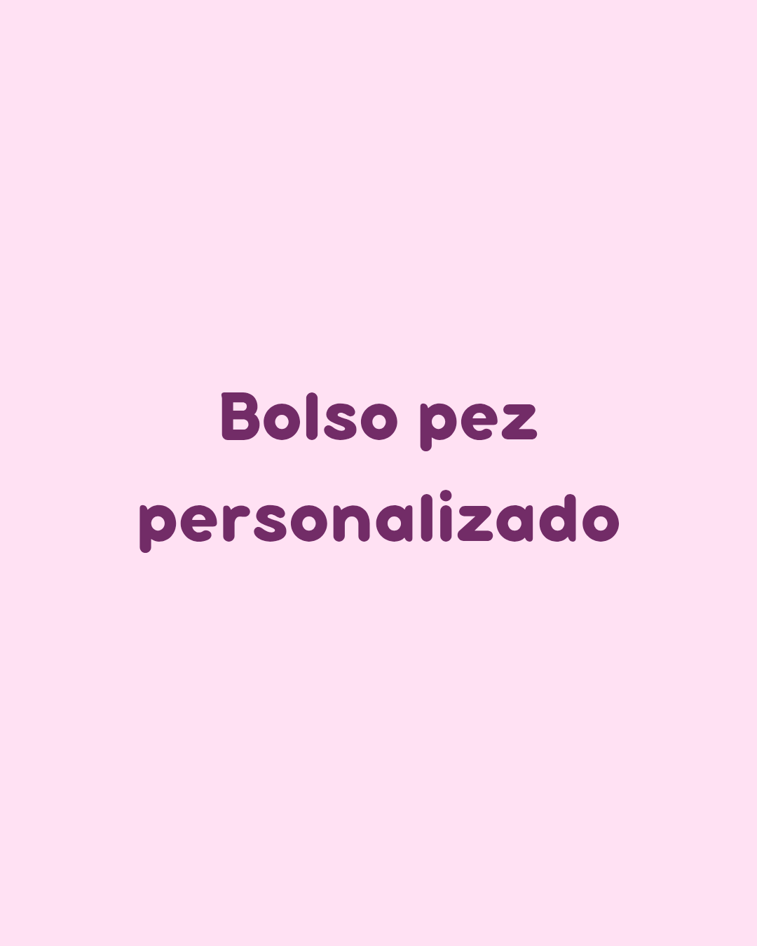 Bolso pez personalizado