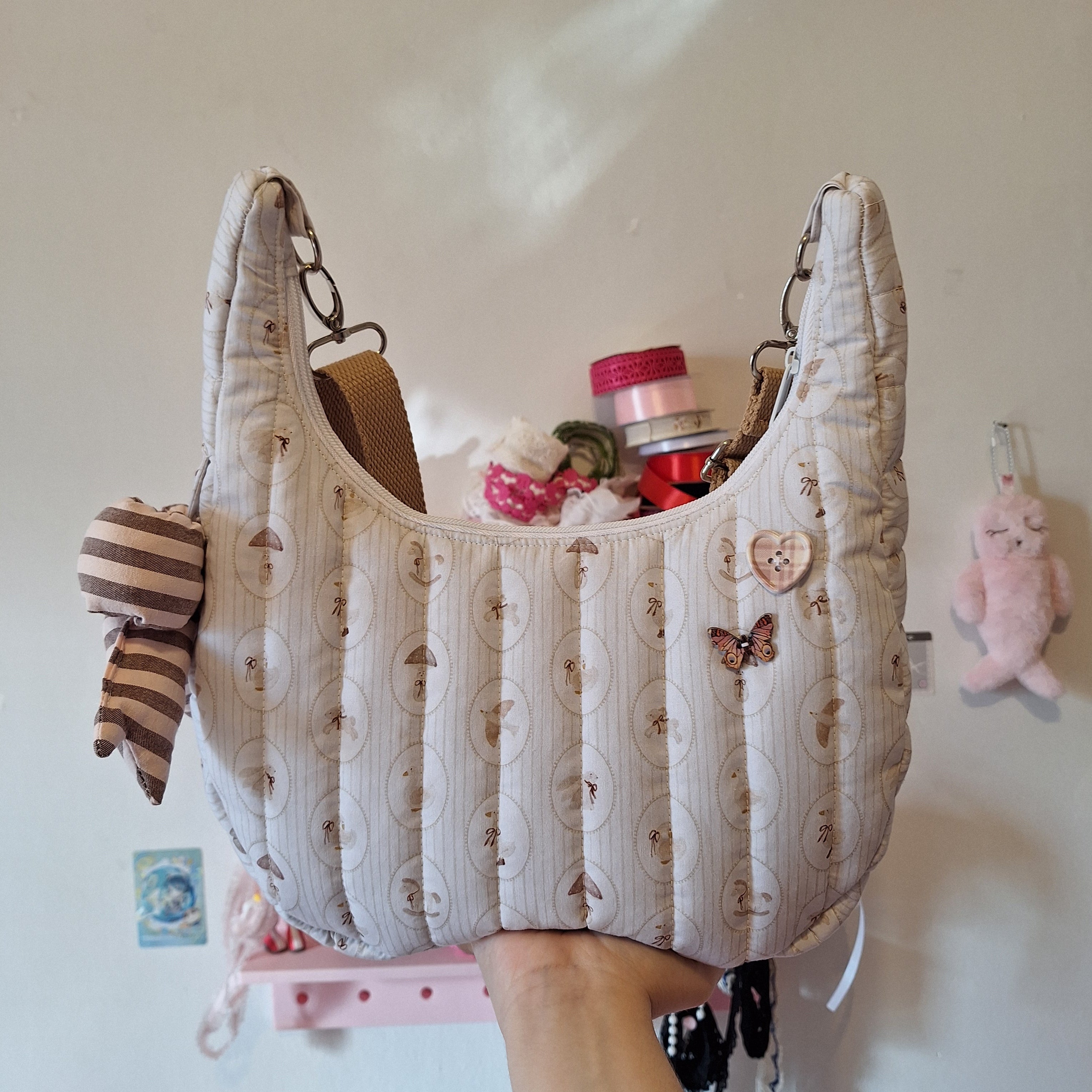 Bolso Hobo Sweet Cream