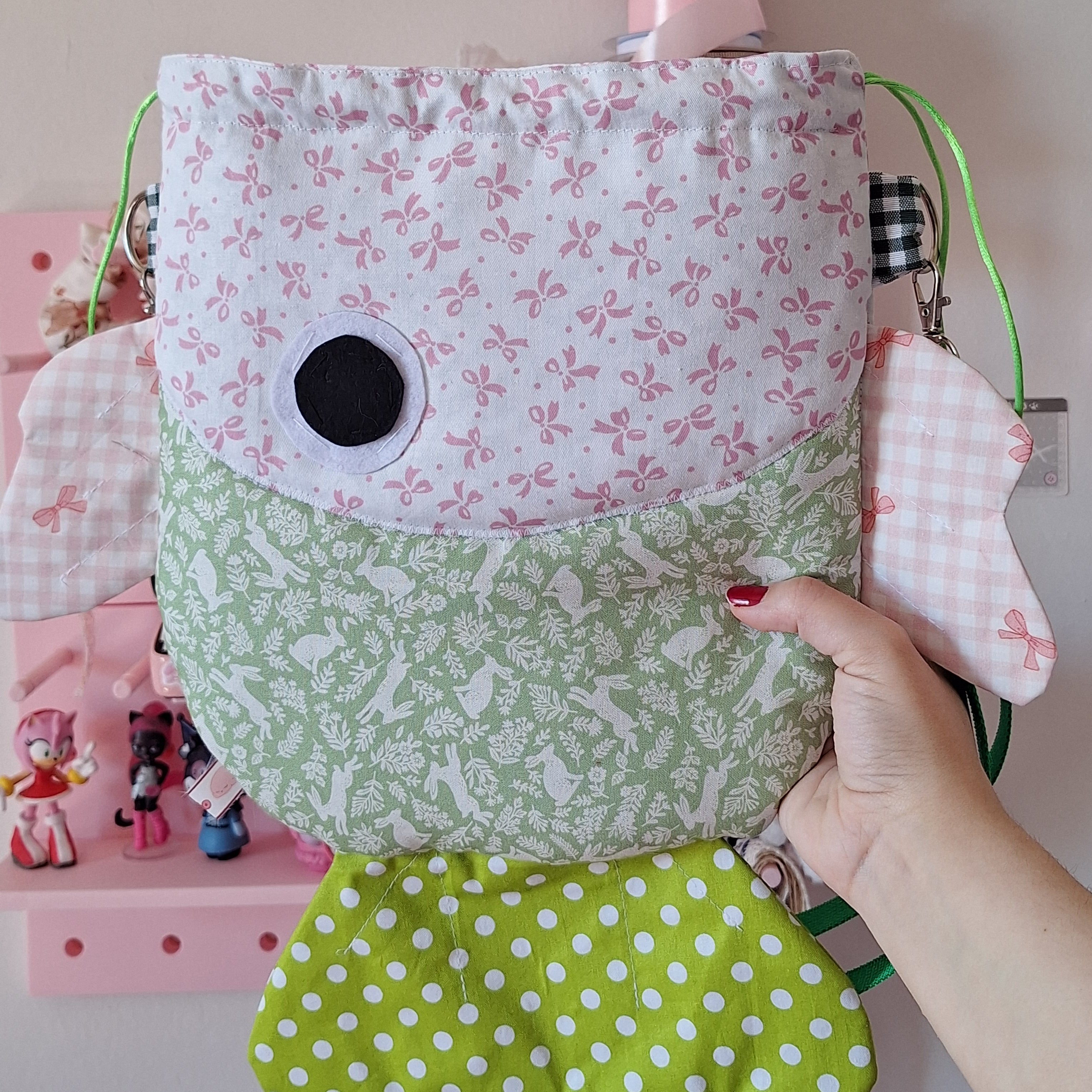 Strawberry Matcha - bolso en forma de pez