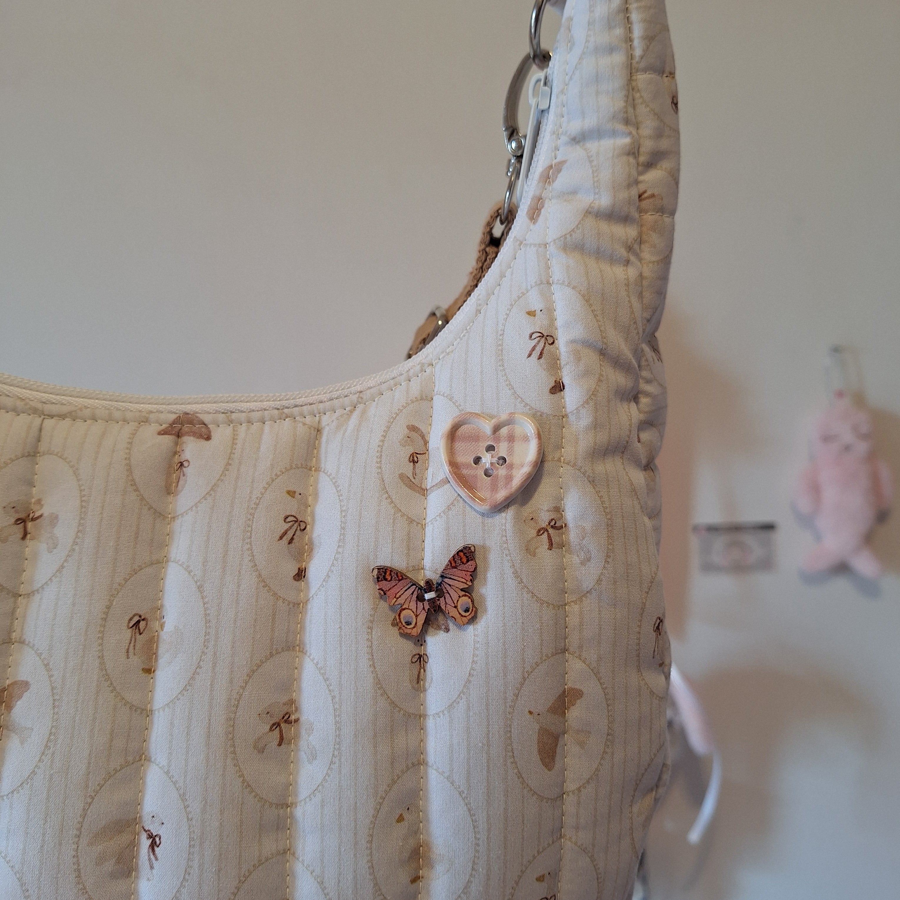 Bolso Hobo Sweet Cream